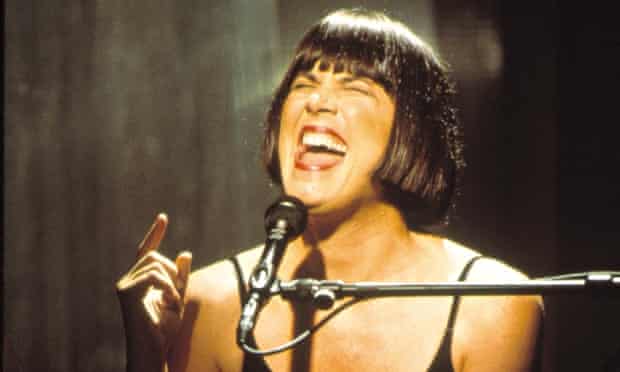 Eve Ensler performing the Vagina Monologues