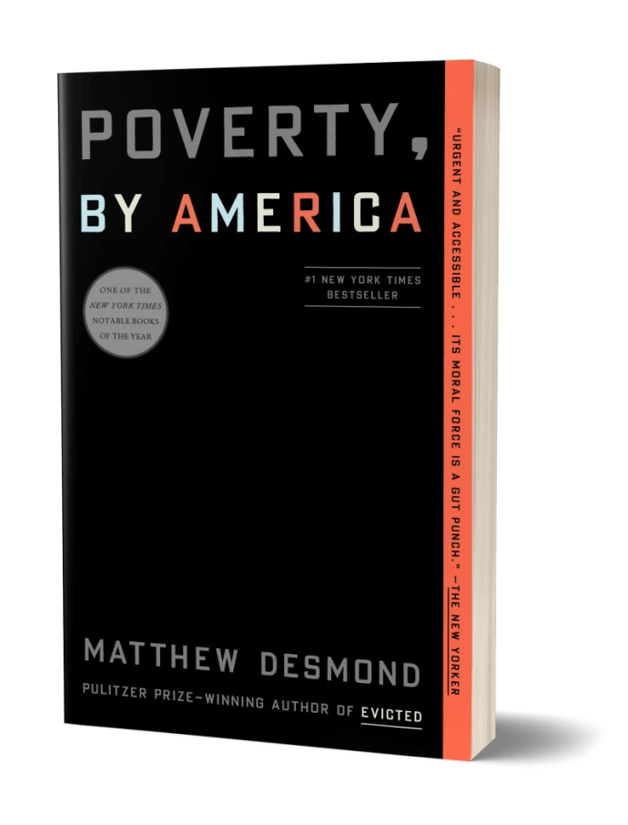 book cover, Poverty by America