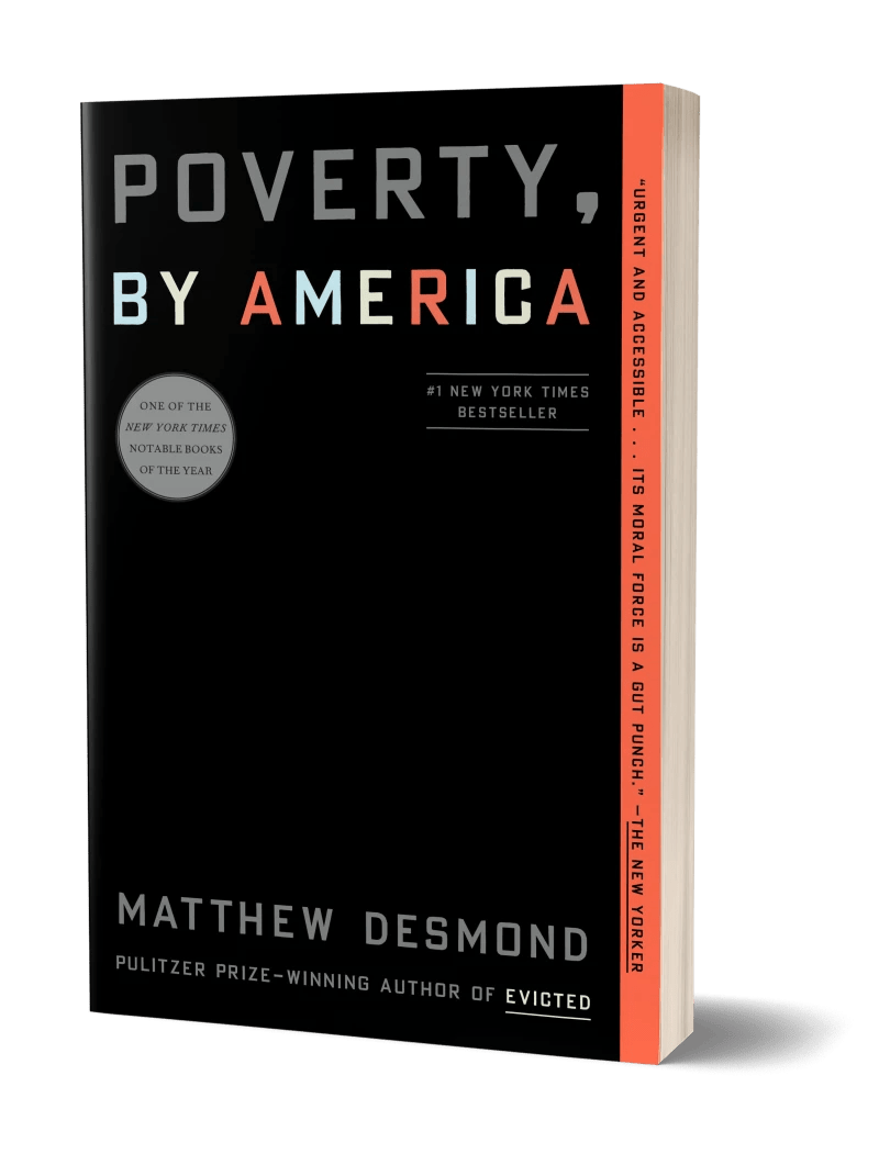 book cover, Poverty by America