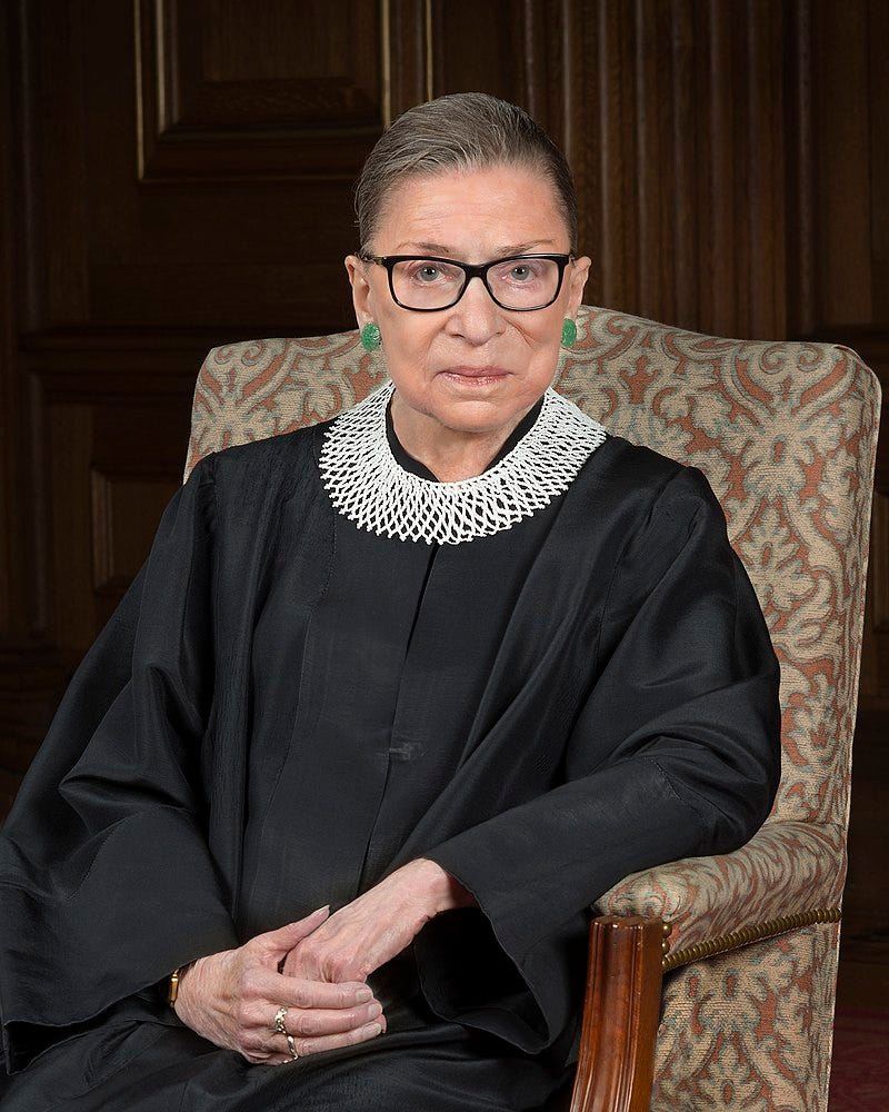 Ruth Bader Ginsburg, portrait 